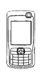 Nokia N70 lay out of the phone. See also Nokia N70 interpretation keys.